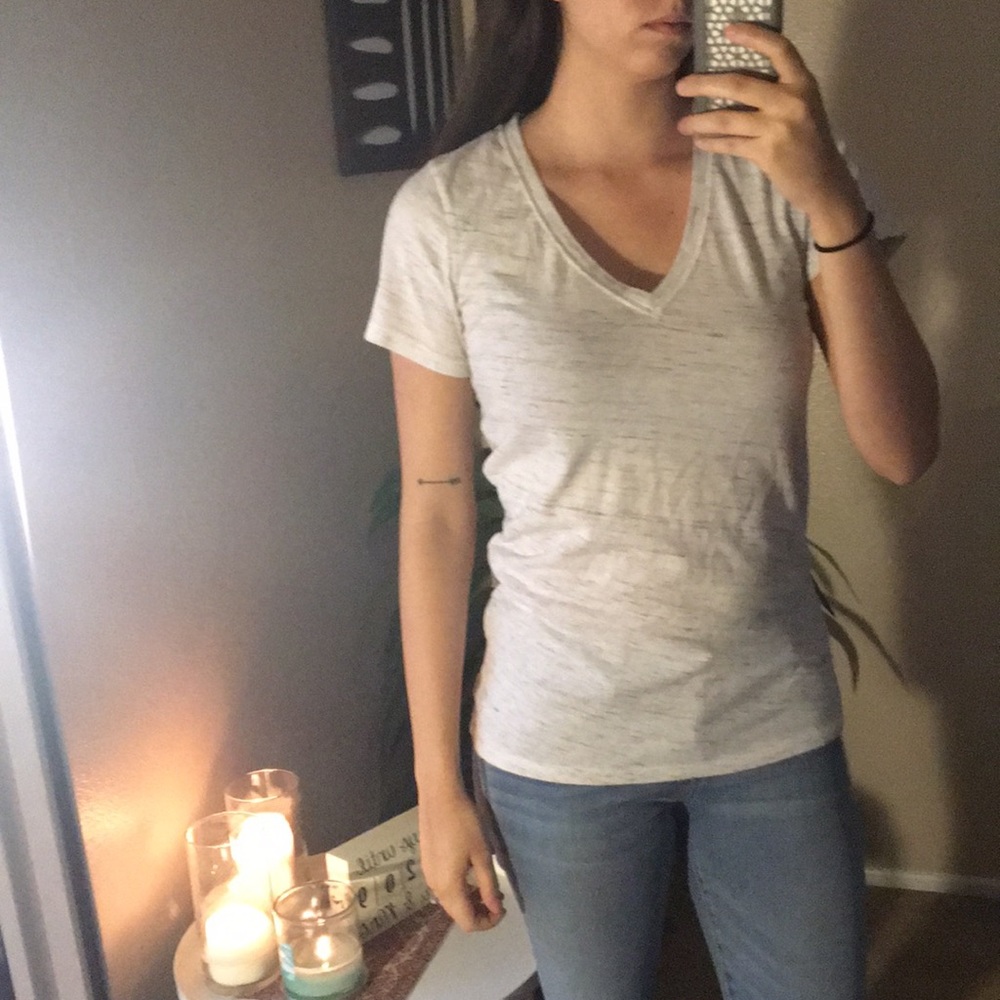 White/gray Tank top